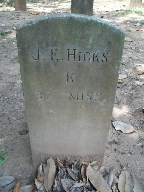 John E. Hicks
        Tombstone