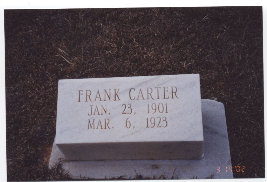 Frank Carter 1901-1923