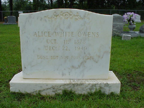 Alice White Owens d. 1949