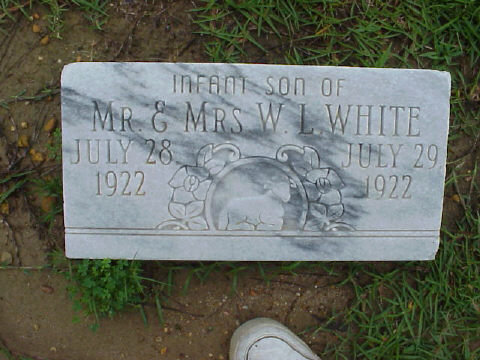 Inf son of W.L. White d. 1922