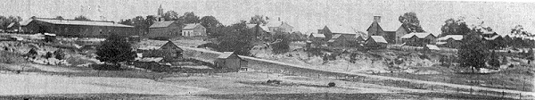 Panoramic photo of Fulton, MS in late 1800s