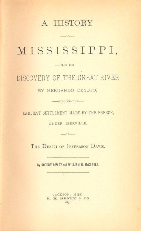 History of Mississippi