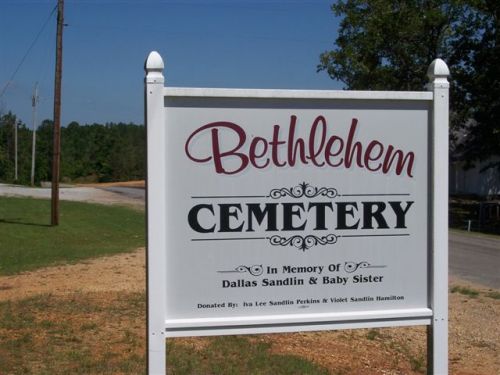 Bethlehem Cemetery sign