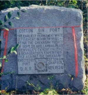 D. A. R. marker for Cotton Gin Port
