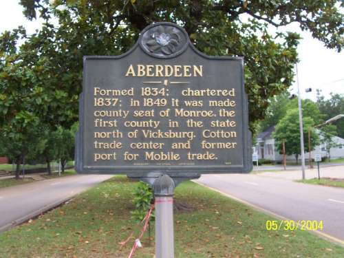 Aberdeen Historic marker