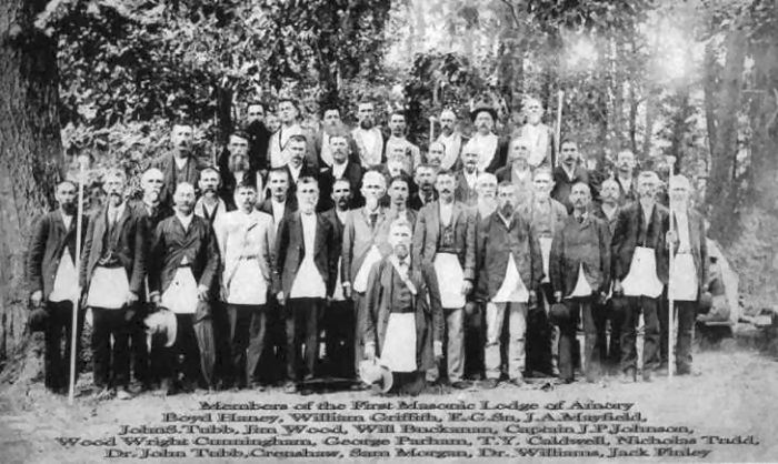 photo of members of Speight Masonic Lodge #178 of Cotton Gin Port