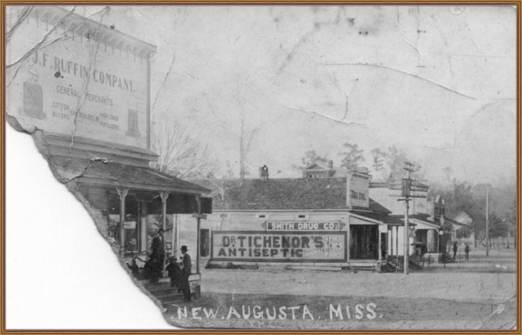 West side of New Augusta business area, early 1900s