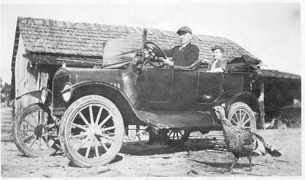 This picture shows one of Perry County's early model T Ford cars