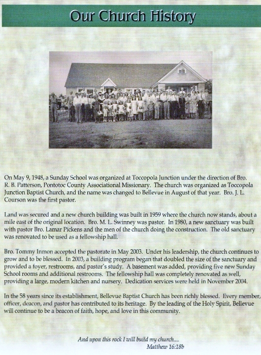 Bellevue Baptist Church History