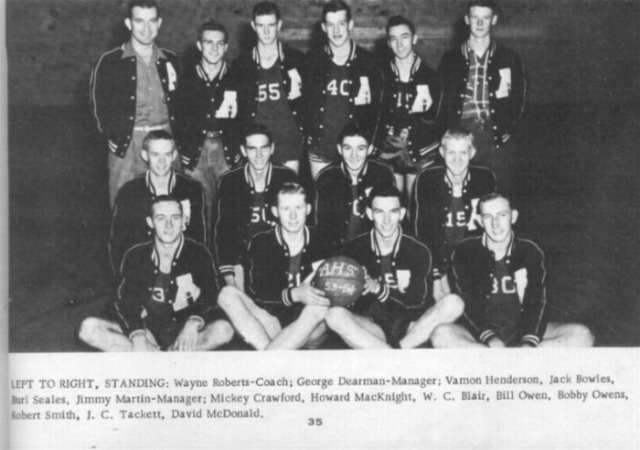 1954 Boys Basketball