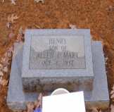 Grace Marker of Henry Henry,  Johnson Cemetery, Pontotoc County, Mississippi